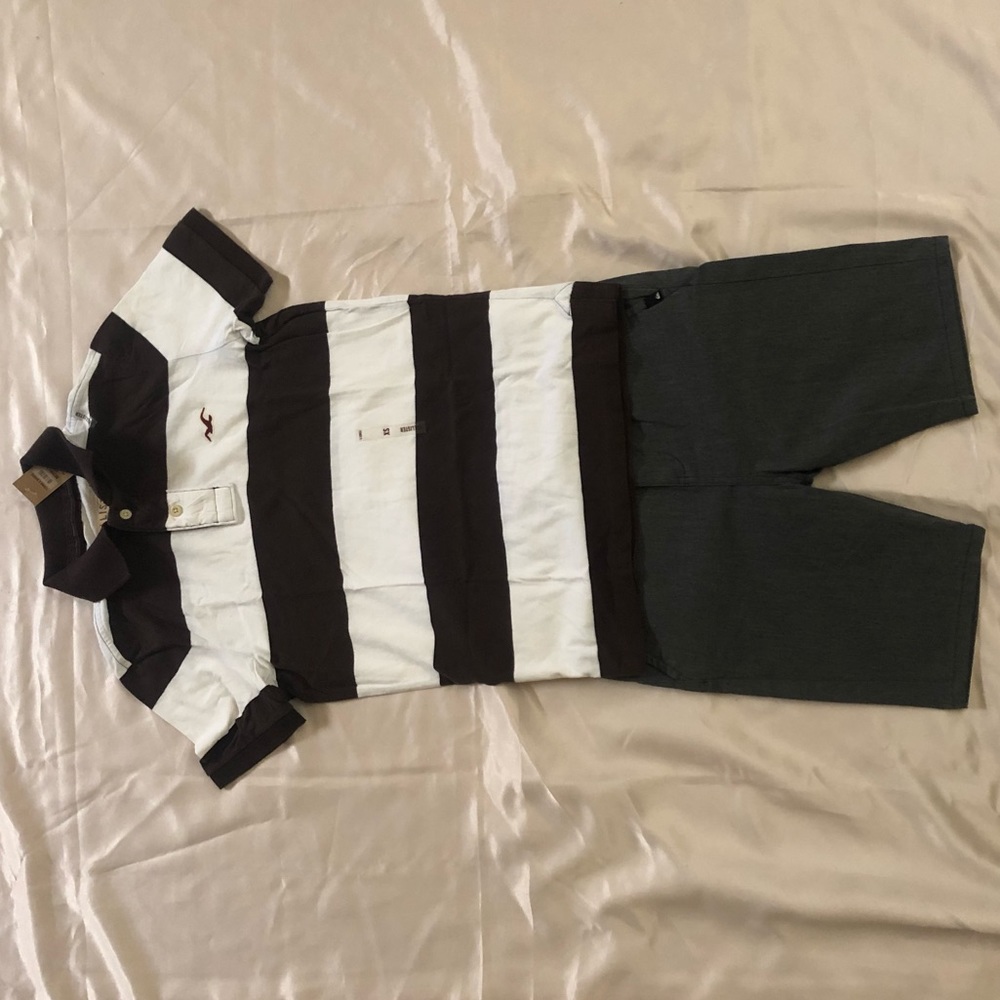 Hollister guy’s top / quicksilver shorts
